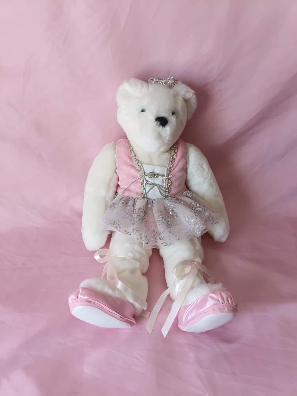 Vermont Teddy Bear Co Katerina Ballerina Plush White LTD Edition 1999